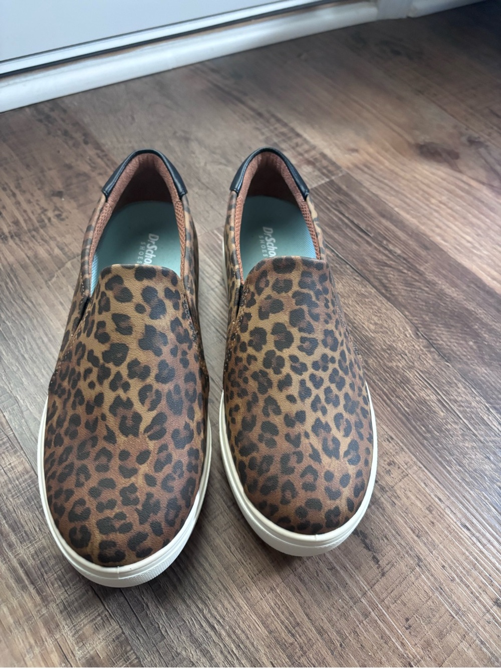 Dr. Scholl's Leopard Slip-On Flats - Brown & Black